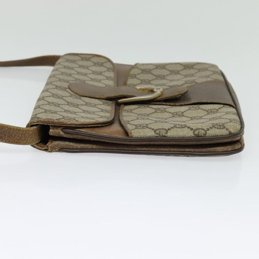 GUCCI GG Supreme Shoulder Bag Pvc Beige Gold - Picture 4 of 16